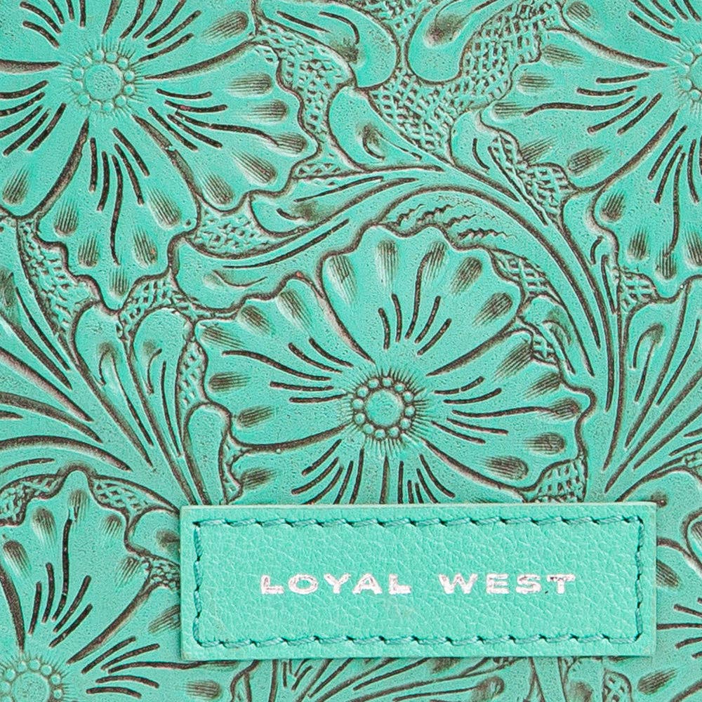 Loyal West Leon Mini Handle Purse - Turquoise