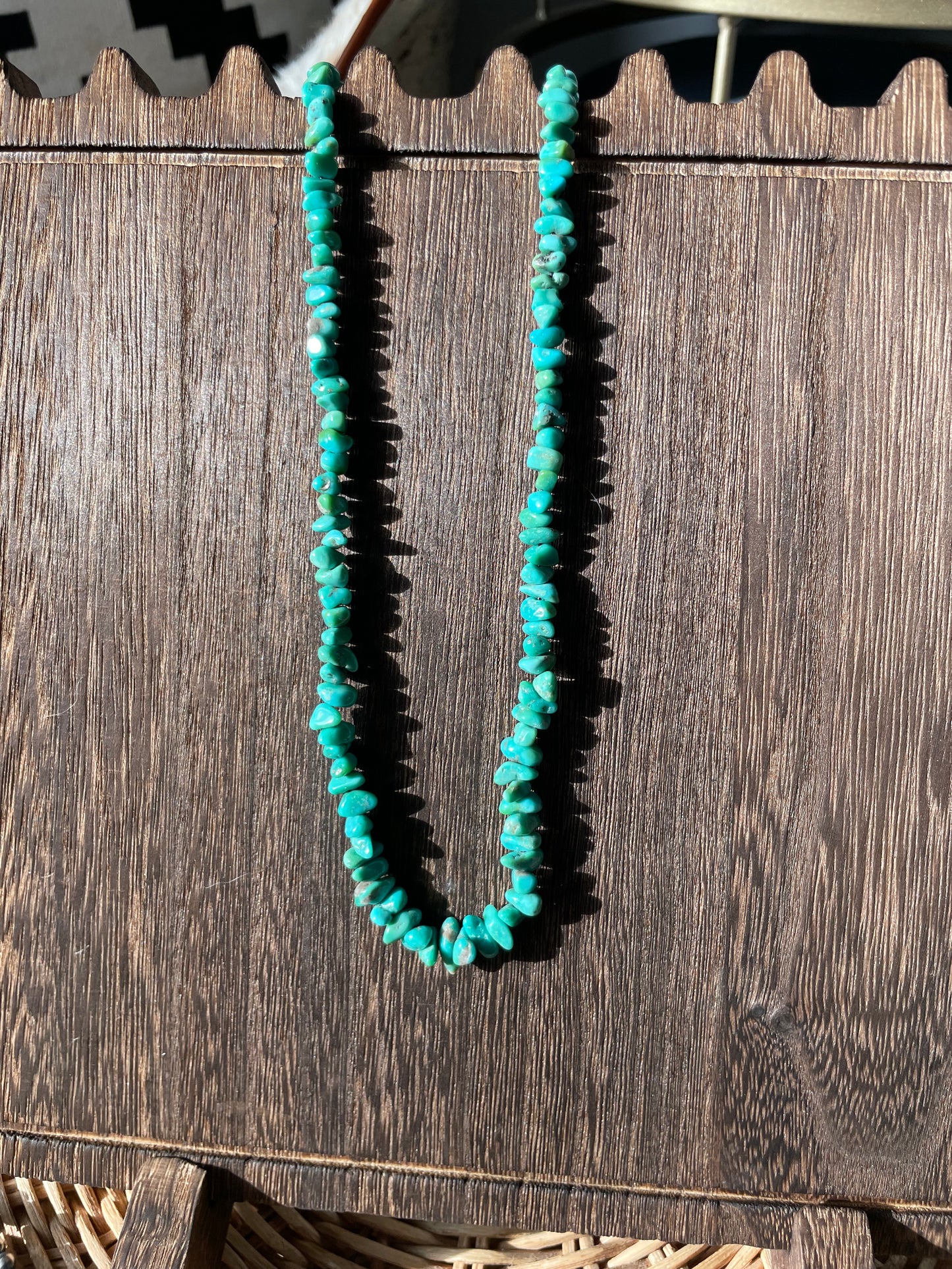 Rough Cut Turquoise Necklace