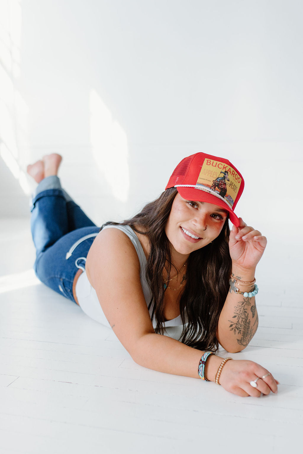 Red Buckaroo Trucker Hat 