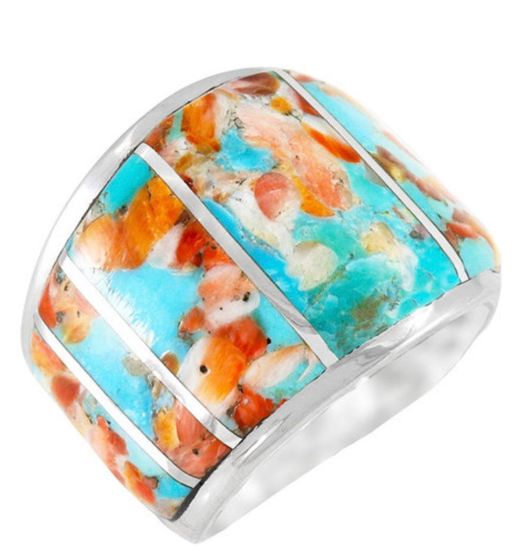 Spiny Turquoise Ring