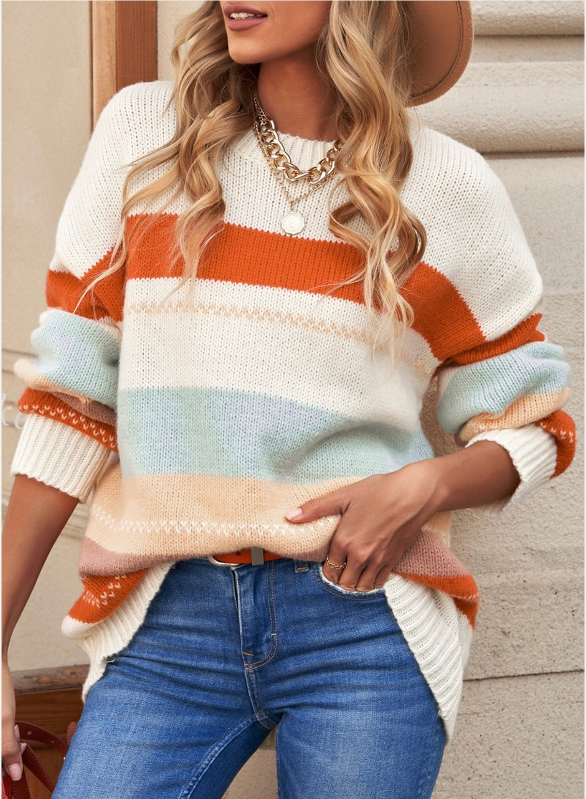 Color blocking Sweater