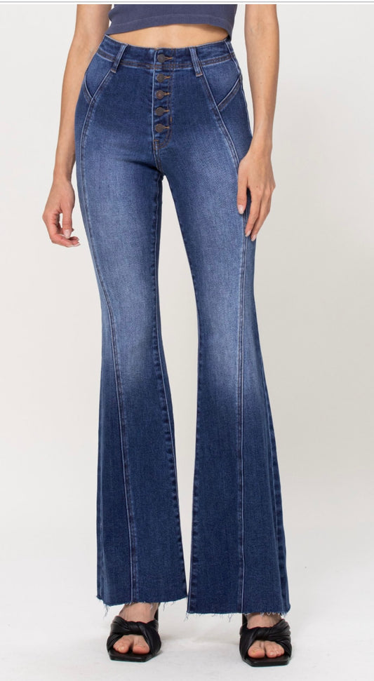 High Rise Seam Jeans