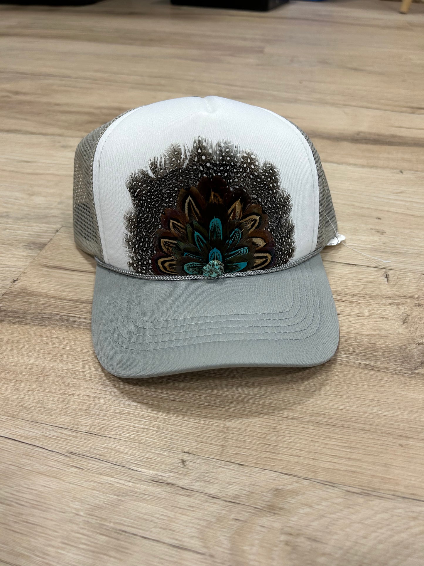 Feathered Ball Cap