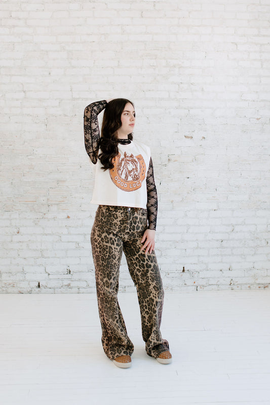 Leopard Jeans