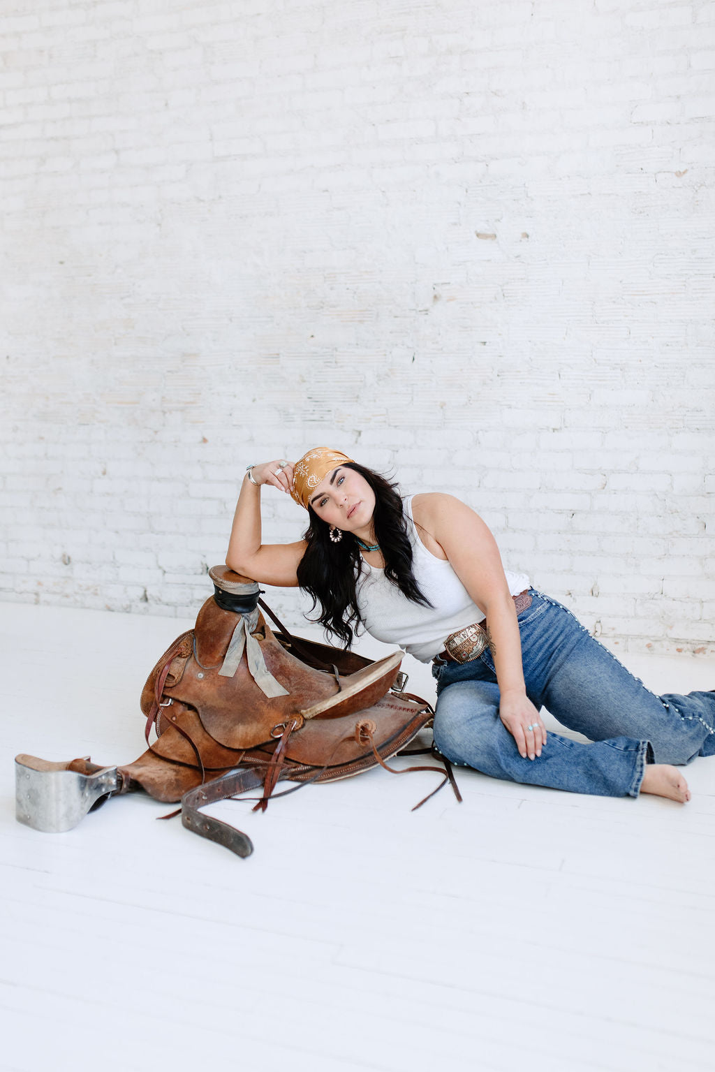 Turqoise Studded Jeans