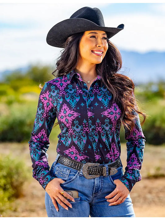 Cowgirl Tuff Stretch Jersey Pullover