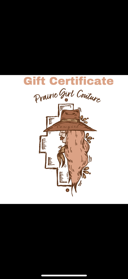 Prairie Girl Gift Card