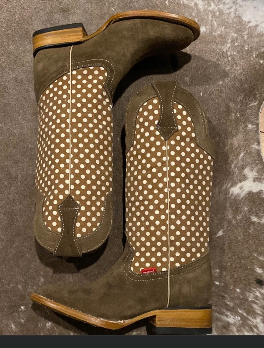 Polka Dot Cowboy Boots Size 5